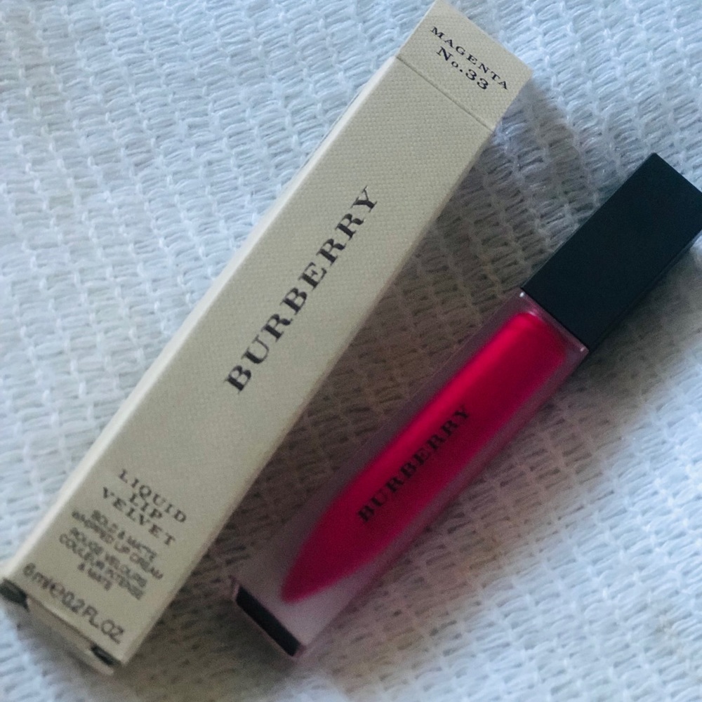 Burberry dark pink lipstick